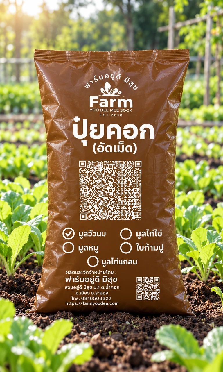 มูลวัวนมอัดเม็ด
