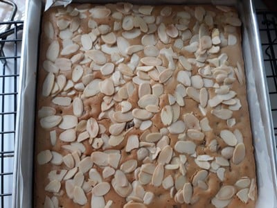 เค้กกล้วยตากอัลมอนด์ วิธีทำ