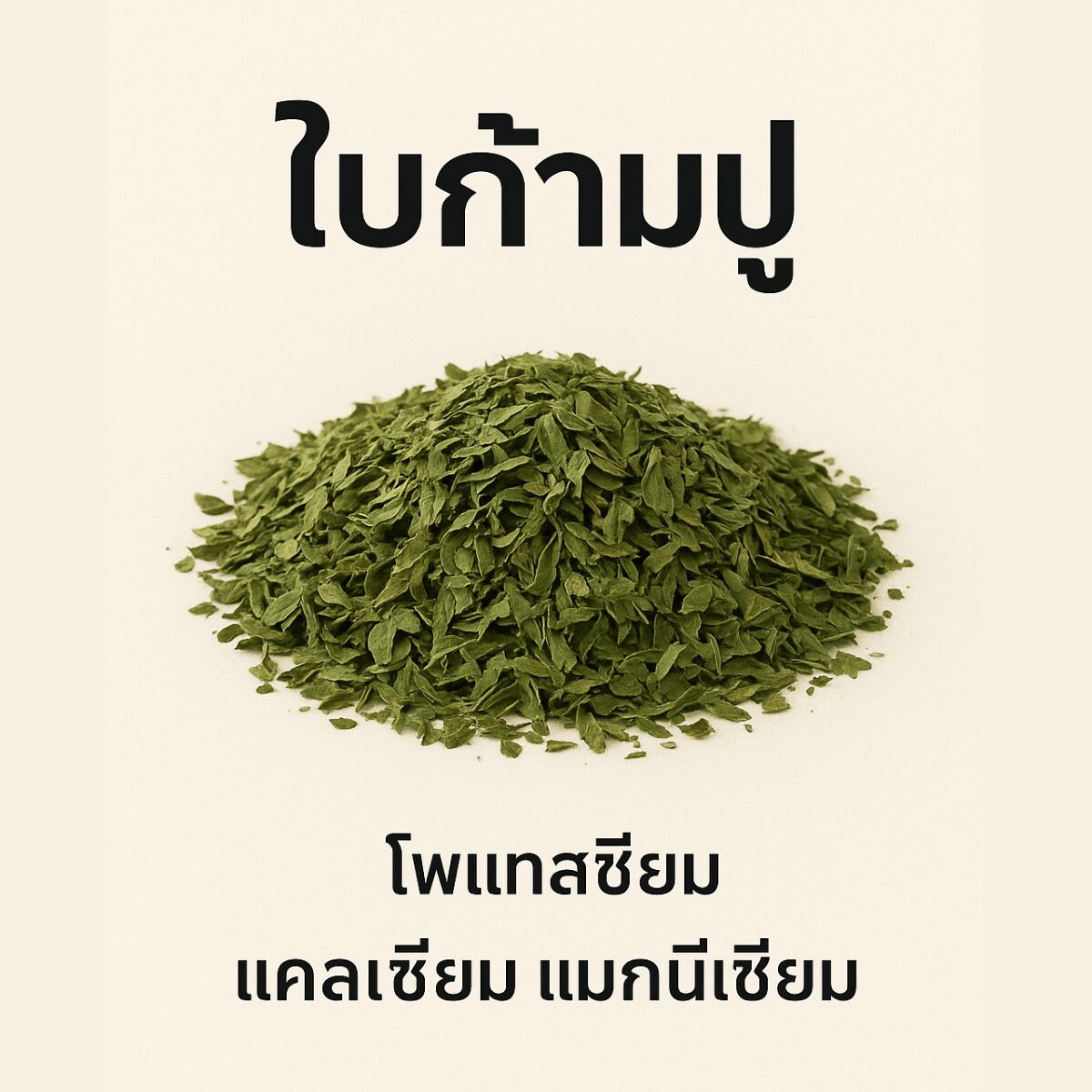 ใบก้ามปูผสมใบไม้อื่น