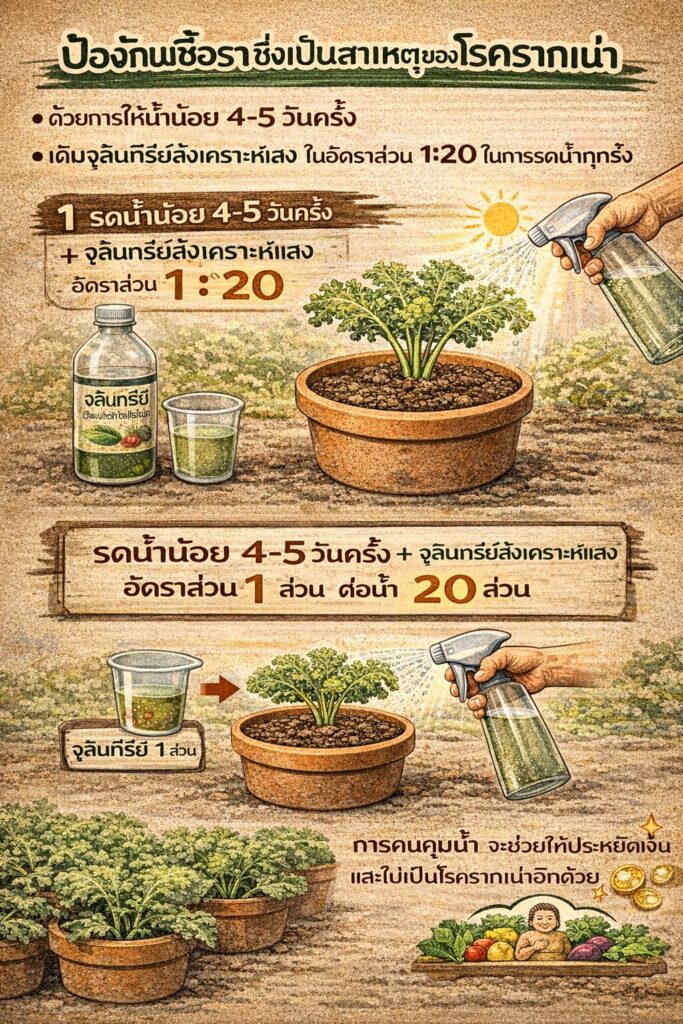 เรียนรู้วิธีปลูกเคล ในกระถาง แบบมืออาชีพ ตั้งแต่การเตรียมดิน ป้องกันแมลง กำจัดศัตรูพืช และดูแลรากไม่ให้เน่า ด้วยเทคนิคจากฟาร์มอยู่ดีมีสุข เหมาะสำหรับคนรักผักสุขภาพ